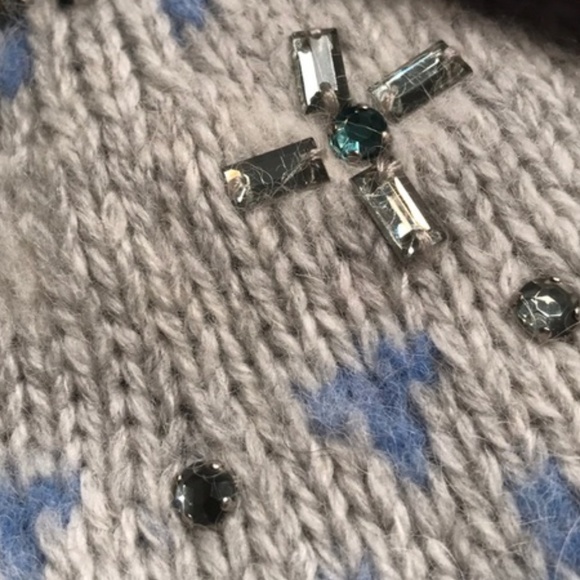 J. Crew Jeweled Embellished Fair Isle Sweater - Picture 3 of 7